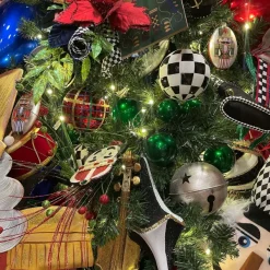 Garlands^Farrisilk 10' Emerald Candy Apple Ball Garland
