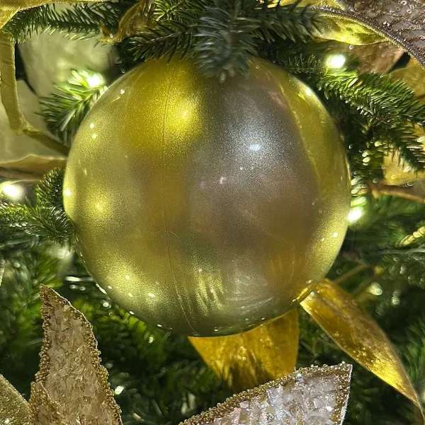 Ball Ornaments^Farrisilk 4" Rose Gold Candy Apple Ornament