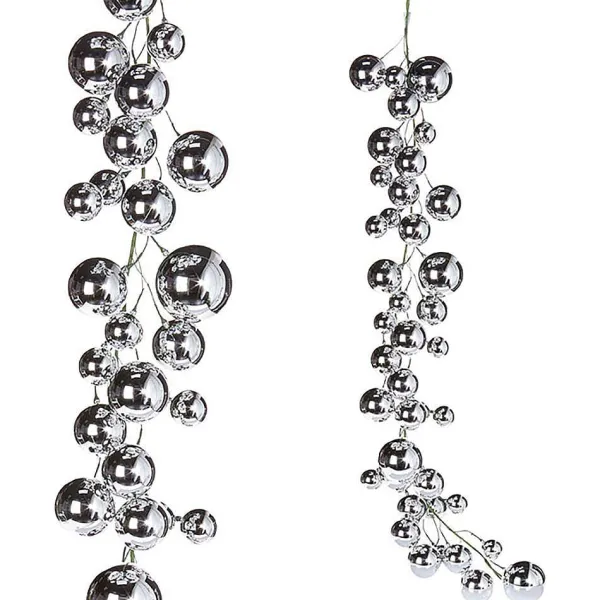 Happy New Year^RAZ 4', Silver Ball Garland