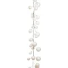 Garlands^Farrisilk 10' White Candy Apple Ball Garland