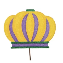 Pot Stakes^The Round Top Collection All Glitter Mardi Gras Icons
