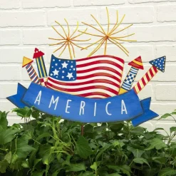 Pot Stakes^The Round Top Collection America Sparkler Sign