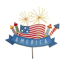 Pot Stakes^The Round Top Collection America Sparkler Sign