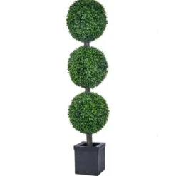 Floral Decor^Regency American Boxwood Ball Topiary, 48"