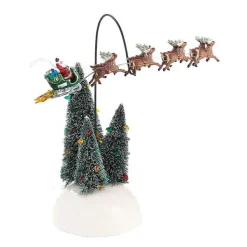 Table Decor^Department 56 Animated Flaming Sleigh, Dept. 56 Village