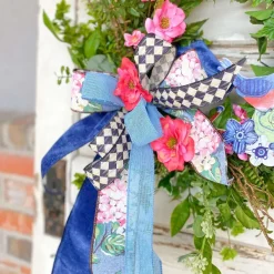 Ribbon^A&B Floral Antique Diamond Plaid Ribbon, 1.5