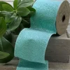 Ribbon^D. Stevens Aqua Satin Sugar Glitter Ribbon 4" X 10 Yd