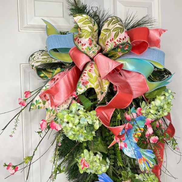 Door Decor^* Artful Hummingbird Teardrop