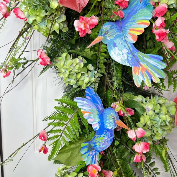 Door Decor^* Artful Hummingbird Teardrop