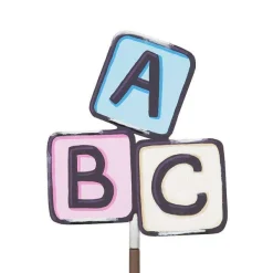 Celebrate Baby^The Round Top Collection Baby Block Finial