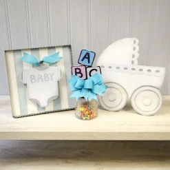 Table Decor^The Round Top Collection Baby Block Finial