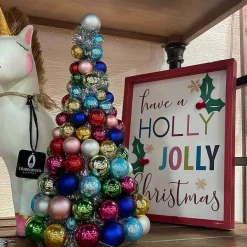 Table Decor^RAZ Ball Ornament Tree, 15.5"