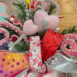 Floral^Liberty Floral Barbie Style Pink Bling Heart Lock & Key Spray