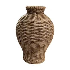 Easter^Two's Company Basket Weave Pattern Vase