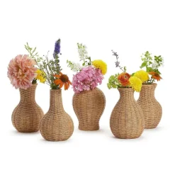 Table Decor^Two's Company Basket Weave Pattern Vase