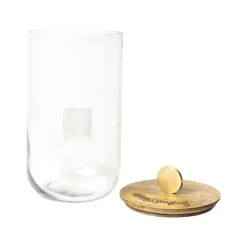 Kitchen & Dining^Happy Everything Big Wooden Lid Glass Jar By !