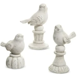 Spring^RAZ Birds On Pedestals Set