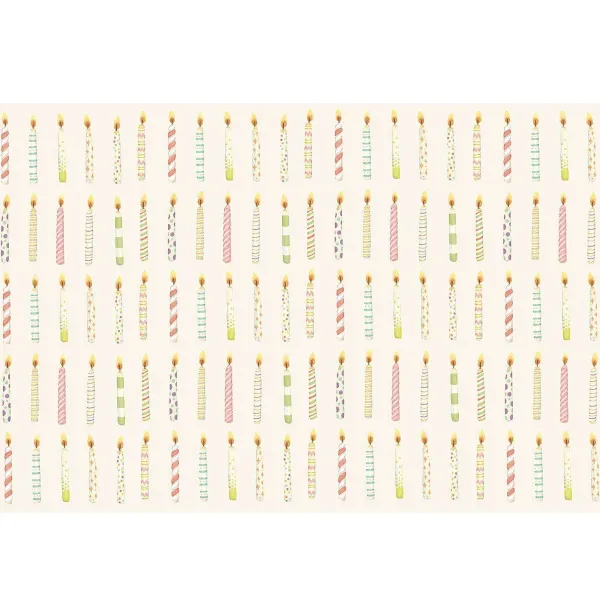 Celebrate Birthday^Hester & Cook Birthday Candles Placemat Sheets