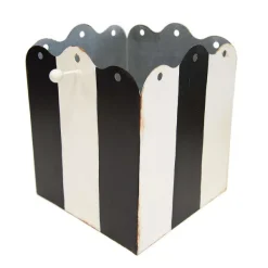 Table Decor^The Round Top Collection Black And White Display Planter