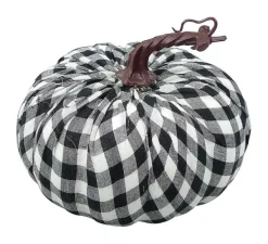 Home Accents^Liberty Floral Black And White Gingham Pumpkin