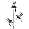 Sprays^Liberty Floral Black And White Harlequin Hat Spray