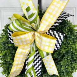 Spring Ribbon^Farrisilk Black And White Illusion Ribbon, 4