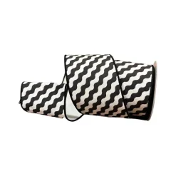 Ribbon^Farrisilk Black And White Illusion Ribbon, 4