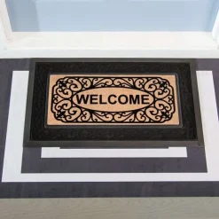 Rugs & Mats^Evergreen Black And White Layering Mat