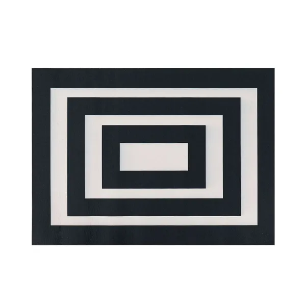 Rugs & Mats^Evergreen Black And White Layering Mat