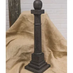 Table Decor^The Round Top Collection Black Display Pole, Tall