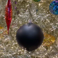 Ball Ornaments^Farrisilk Black Matte Ball Ornament, 4"