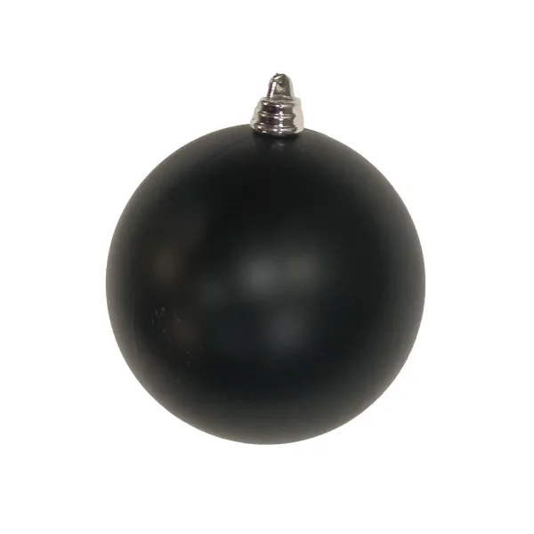 Ball Ornaments^Farrisilk Black Matte Ball Ornament, 4"