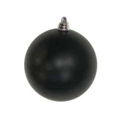Happy New Year^Farrisilk Black Matte Ball Ornament, 6"