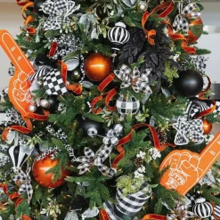 Happy New Year^Farrisilk Black Matte Ball Ornament, 6
