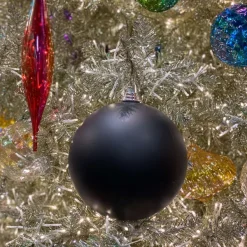 Ball Ornaments^Farrisilk Black Matte Ball Ornament, 6
