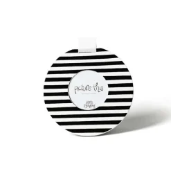 Table Decor^Happy Everything Black Medium Stripe Round Frame By !