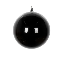 Ball Ornaments^Farrisilk Black Shiny Ball Ornament, 4"