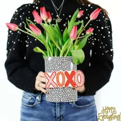 Kitchen & Dining^Happy Everything Black Small Dot Big Oval Vase By !