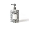 Kitchen & Dining^Happy Everything Black Small Dot Cylinder Soap Pump By !