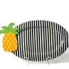 Kitchen & Dining^Happy Everything Black Stripe Big Oval Platter By !