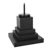 Table Decor^The Round Top Collection Black Wood Display Pole, Short