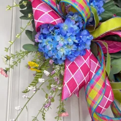 Creations^* Blooming Blue Hydrangea Wreath
