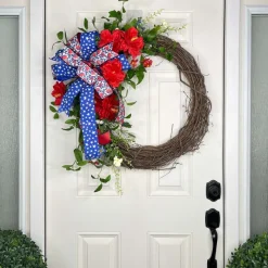 Creations^* Blooming Patriotism Wreath