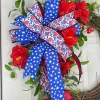 Door Decor^* Blooming Patriotism Wreath