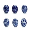 Home Accents^Two's Company Blue And White Hand-Painted Eggs