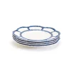 Kitchen & Dining^Two's Company Blue Bamboo Touch Salad Plate, Set Of 4