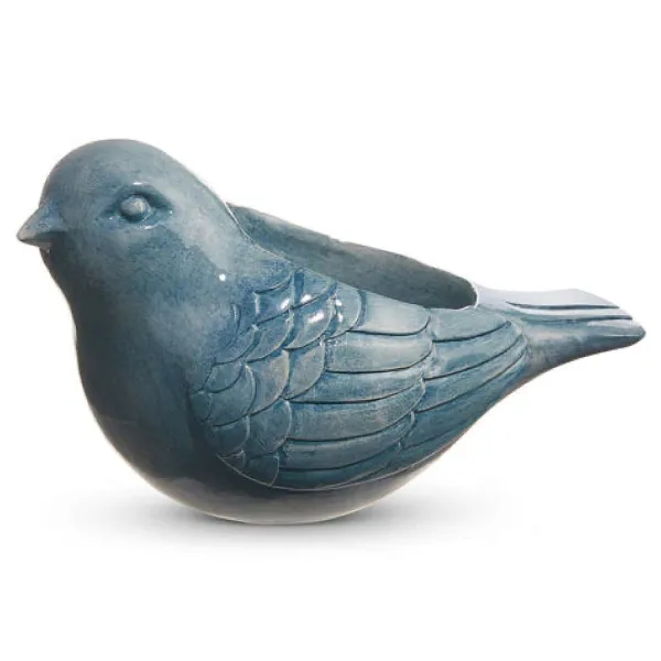 Decorative Containers^RAZ Blue Bird Planter