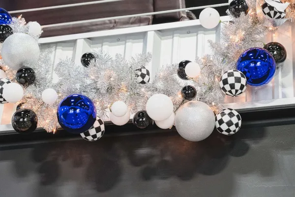 Ball Ornaments^Farrisilk Blue Candy Apple Ball Ornament, 8"