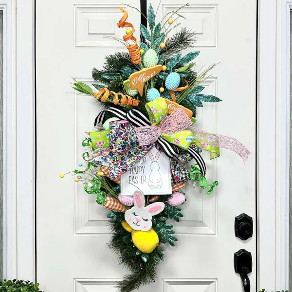 Picks^Liberty Floral Blue Gingham Egg Pick