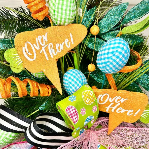 Picks^Liberty Floral Blue Gingham Egg Pick